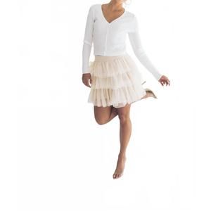 NEW FALCON PARK sema cardigan in white